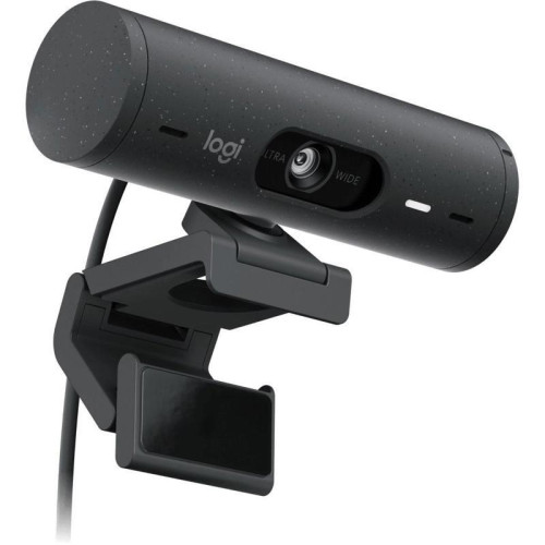 Камера Web Logitech HD Webcam Brio 500 черный 4Mpix (1920x1080) USB Type-C с микрофоном (960-001424)