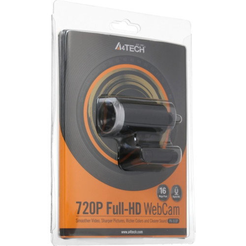Камера Web A4Tech PK-910P черный 1Mpix (1280x720) USB2.0 с микрофоном