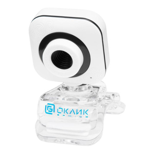 Камера Web Oklick OK-C8812 белый 0.3Mpix (640x480) USB2.0 с микрофоном