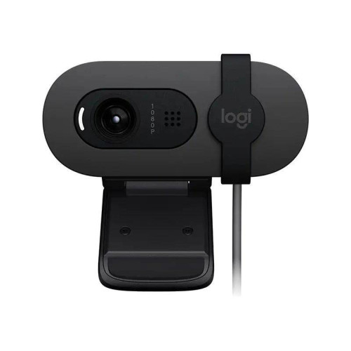Камера Web Logitech HD Webcam Brio 100 черный 2Mpix (1920x1080) USB-A с микрофоном (960-001587)