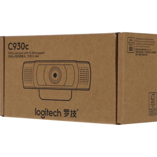 Камера Web Logitech HD Webcam C930c черный 3Mpix (1920x1080) USB2.0 с микрофоном (960-001260)