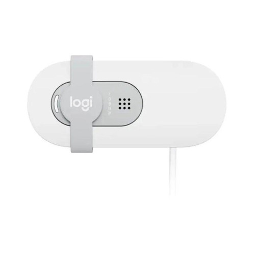 Камера Web Logitech HD Webcam Brio 100 белый 2Mpix (1920x1080) USB-A с микрофоном (960-001618)