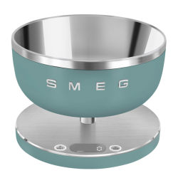 Кухонные весы SMEG, цифровые, максимальный вес 5 кг, шаг 1 г, цвет изумрудно-зеленый