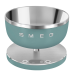 Кухонные весы SMEG, цифровые, максимальный вес 5 кг, шаг 1 г, цвет изумрудно-зеленый Кухонные весы SMEG, цифровые, максимальный вес 5 кг, шаг 1 г, цвет изумрудно-зеленый