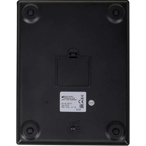 Весы кухонные электронные Beurer KS34 XL макс.вес:15кг нержавеющая сталь