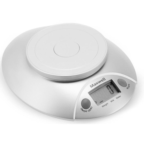 Весы кухонные электронные Maxwell MW-1451 макс.вес:5кг серебристый Весы кухонные электронные Maxwell MW-1451 макс.вес:5кг серебристый