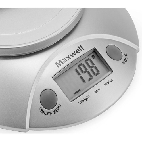 Весы кухонные электронные Maxwell MW-1451 макс.вес:5кг серебристый Весы кухонные электронные Maxwell MW-1451 макс.вес:5кг серебристый