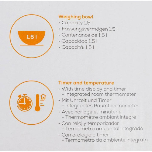 Весы кухонные электронные Beurer KS54 макс.вес:5кг серебристый
