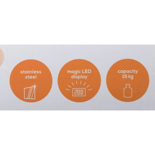 Весы кухонные электронные Beurer KS34 XL макс.вес:15кг нержавеющая сталь