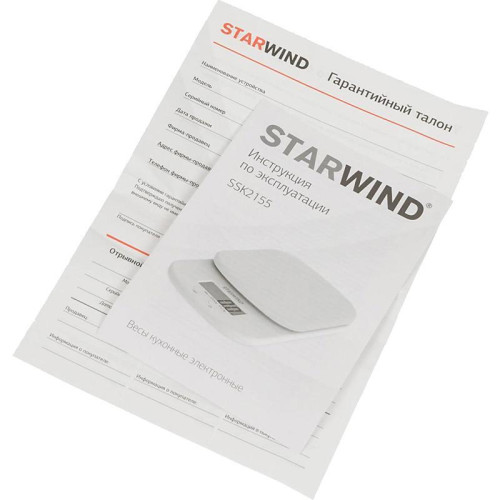 Весы кухонные электронные Starwind SSK2155 макс.вес:2кг зеленый