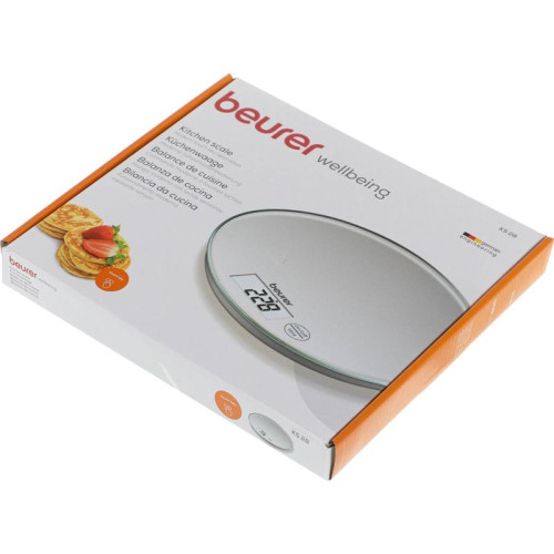 Весы кухонные электронные Beurer KS28 макс.вес:5кг серебристый