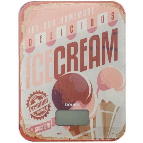 Весы кухонные электронные Beurer KS19 Ice Cream макс.вес:5кг рисунок