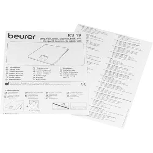 Весы кухонные электронные Beurer KS19 макс.вес:5кг черный