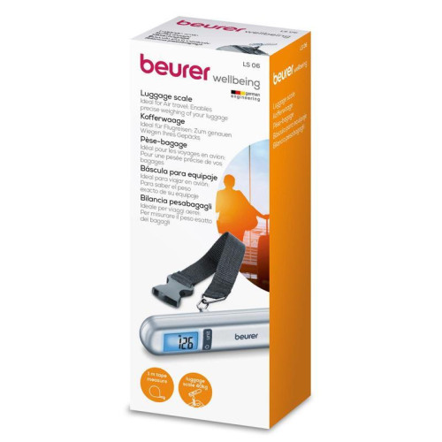 Весы багажные электронные Beurer LS06 макс.вес:40кг серебристый