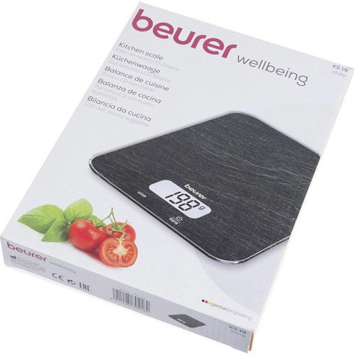 Весы кухонные электронные Beurer KS19 slate макс.вес:5кг рисунок