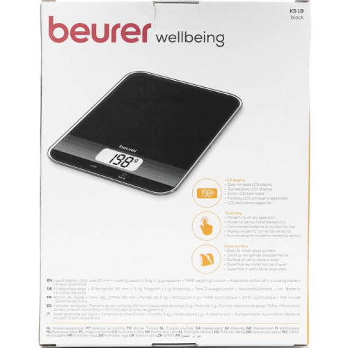 Весы кухонные электронные Beurer KS19 макс.вес:5кг черный