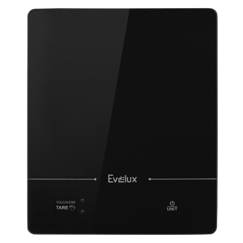 Весы кухонные EVELUX/ Весы кухонные EVELUX, диапазон измерений 1 - 15000 г, шаг измерения 1 г, LCD дисплей, электронное управление, автоматическое включение/выключение, цвет черный