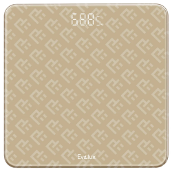 Весы напольные EVELUX/ Весы напольные EVELUX, диапазон измерений 0.5 - 180 кг, шаг измерения 50 г, LCD дисплей, электронное управление, автоматическое включение/выключение, цвет бежевый