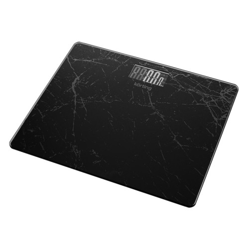 Напольные весы KORTING/ Напольные весы KORTING, диапазон измерений 0.5- 180 кг, интервал измерения 50 г, интегрированный LED-дисплей, работают от 2-х ААА батареек (в комплекте), автоматическое включение/отключение, цвет черный мрамор