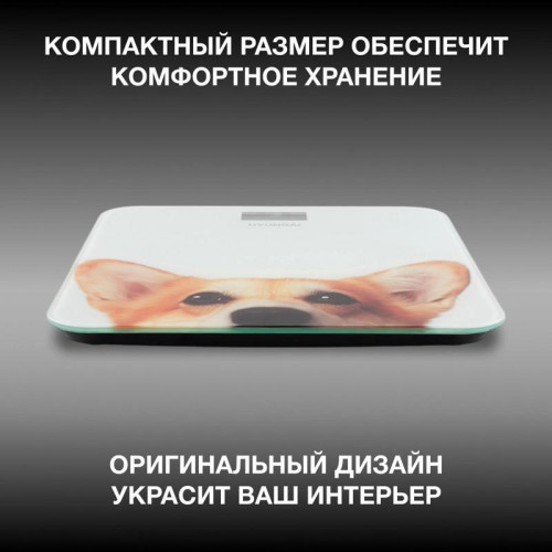 Весы напольные электронные/ Весы напольные электронные Hyundai H-BS03671 макс.180кг белый