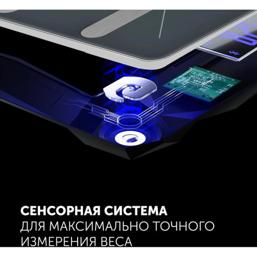 Весы напольные электронные/ Весы напольные электронные Polaris PWS 1898 IQ Home макс.180кг графитовый
