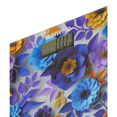 Весы напольные электронные/ Весы напольные электронные SunWind SSB051 макс.180кг рисунок