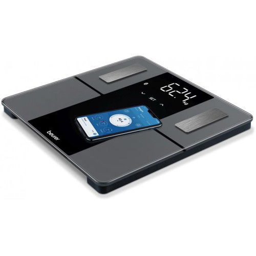 Весы напольные электронные/ Весы напольные электронные Beurer BF 500 Super Black Edition макс.180кг черный