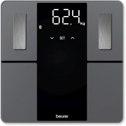 Весы напольные электронные/ Весы напольные электронные Beurer BF 500 Super Black Edition макс.180кг черный