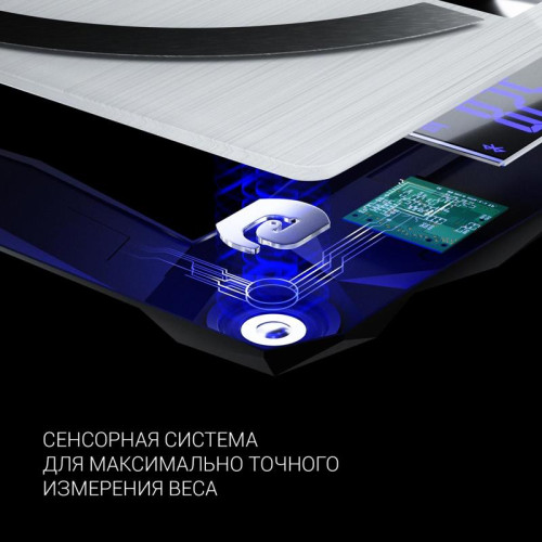 Весы напольные электронные/ Весы напольные электронные Polaris PWS 1886 IQ Home макс.180кг серебристый