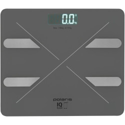 Весы напольные электронные/ Весы напольные электронные Polaris PWS 1898 IQ Home макс.180кг графитовый