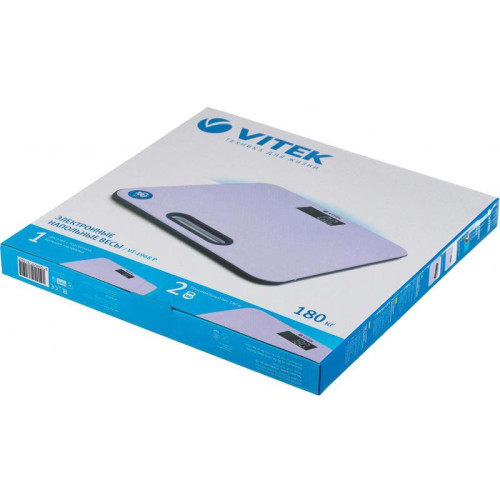 Весы напольные электронные/ Весы напольные электронные Vitek VT-1968 P макс.180кг розовый Весы напольные электронные/ Весы напольные электронные Vitek VT-1968 P макс.180кг розовый