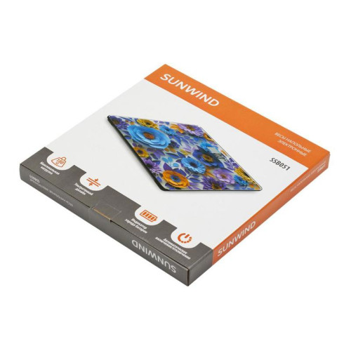 Весы напольные электронные/ Весы напольные электронные SunWind SSB051 макс.180кг рисунок