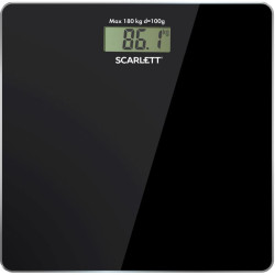 Весы напольные электронные/ Весы напольные электронные Scarlett SC-BS33E036 макс.180кг черный
