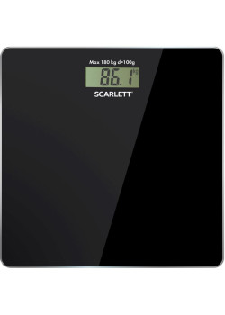 Весы напольные электронные/ Весы напольные электронные Scarlett SC-BS33E036 макс.180кг черный