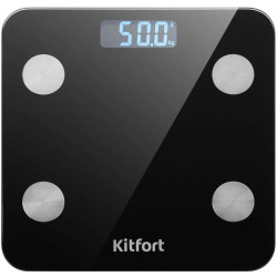 Весы напольные электронные/ Весы напольные электронные Kitfort КТ-805 макс.180кг черный