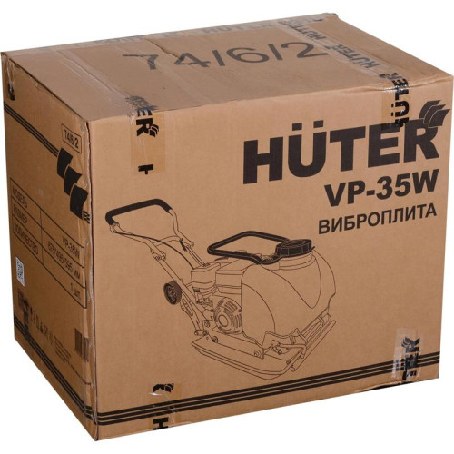 Виброплита Huter VP-35W 4870Вт 6.5л.с. бензиновый желтый (74/6/2) Виброплита Huter VP-35W 4870Вт 6.5л.с. бензиновый желтый (74/6/2)