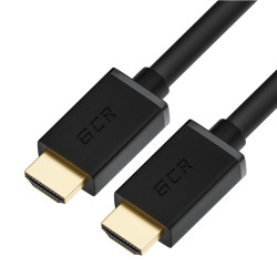 Greenconnect Кабель 5.0m HDMI версия 2.0, HDR 4:2:2, Ultra HD, 4K 60 fps 60Hz/5K*30Hz, 3D, AUDIO, 18.0 Гбит/с, 28/28 AWG, OD7.3mm, тройной экран, черный, GCR-HM411-5.0m