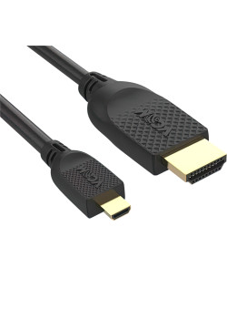 Кабель/ Кабель HDMI-19M --MicroHDMI-19M ver 2.0 1.8m VCOM <CG587-1.8M>