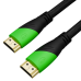 GCR PRO Кабель 10.0m HDMI 2.0, нейлон, HDR 4:4:4, Ultra HD, 4K 60 fps 60Hz/5K*30Hz, 3D, AUDIO, 18.0 Гбит/с, 28/28 AWG, 3 X экран, черный, GCR-53169