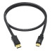 GCR PRO Кабель-переходник PROF 5.0m DisplayPort > HDMI, M/M, Ultra HD 4K, 60Hz, черный, 3Х экран с армированием, GCR-55529