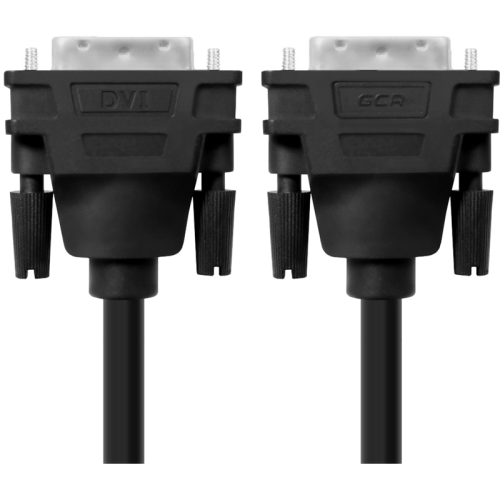 Greenconnect Кабель DVI-D 1.8m, черный, OD 8.5mm, 28/28 AWG, DVI/DVI, 25M/25M, GCR-DM2DMC-1.8m, двойной экран