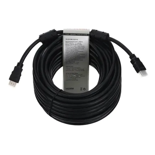 Кабель/ Кабель Telecom HDMI 19M/M+2 фильтра 1.4V W/Ethernet/3D <CG511D-15M>