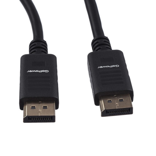 Кабель GoPower DisplayPort (m)-DisplayPort (m) 1.8м ПВХ ver.1.4 черный Premium Zip-Lock c подвесом Кабель GoPower DisplayPort (m)-DisplayPort (m) 1.8м ПВХ ver.1.4 черный Premium Zip-Lock c подвесом