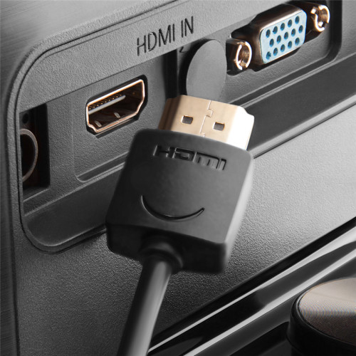 Greenconnect Кабель SLIM 1.5m HDMI 2.0, черный Slim, OD3.8mm, HDR 4:2:2, Ultra HD, 4K 60 fps 60Hz, 3D, AUDIO, 18.0 Гбит/с , 32/32 AWG, GCR-51595