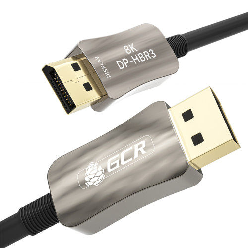 GCR Кабель 2.0m оптический DP v1.4 Ultra HD 8K 60Hz, 4K 144Hz, HBR3, 32.4 Гбит/с, GCR-54779 GCR Кабель 2.0m оптический DP v1.4 Ultra HD 8K 60Hz, 4K 144Hz, HBR3, 32.4 Гбит/с, GCR-54779