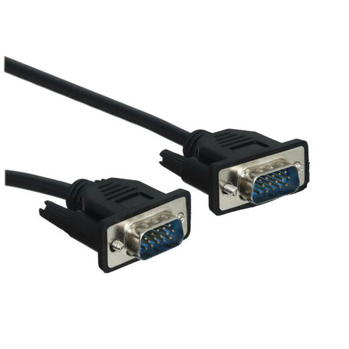 Кабель/ Кабель GoPower VGA (m)-VGA (m) 1,8м ПВХ черный Premium Zip-Lock c подвесом (1/100)