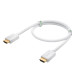 GCR Кабель PROF 2.5m HDMI 2.0, Ultra HD, 4K 60Hz / 5K*30Hz, HDR 4:4:4, 3D, AUDIO, 18.0 Гбит/с, белый, 2 X экран, армирование, GCR-52027
