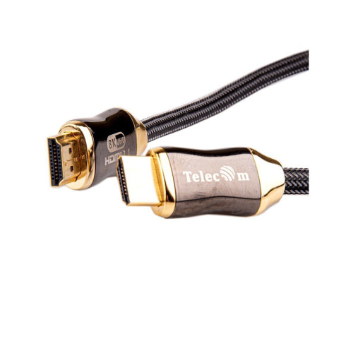 Кабель/ Кабель HDMI 19M/M,ver. 2.1, 8K@60 Hz 1.5m метал разъемы, нейлоновая оплетка Telecom <TCG300-1.5M> Кабель/ Кабель HDMI 19M/M,ver. 2.1, 8K@60 Hz 1.5m метал разъемы, нейлоновая оплетка Telecom <TCG300-1.5M>