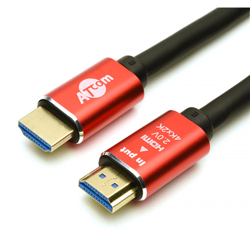 Кабель HDMI 1 m (Red/Gold, в пакете)  VER 2.0