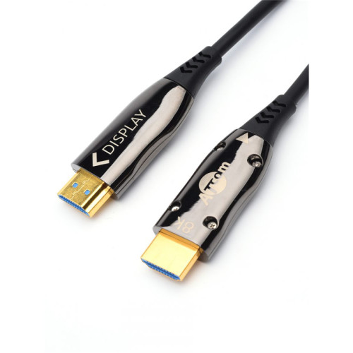 Кабель HDMI 40 м (HIGH speed, Metal gold,  Optical) 8K VER 2.1